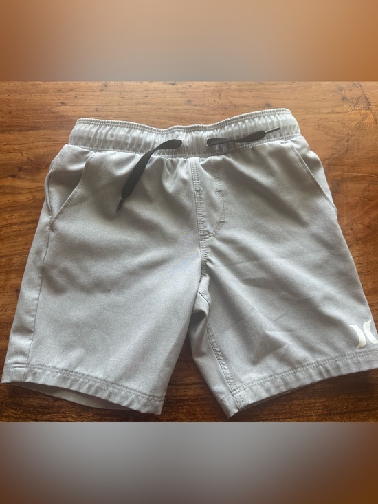 Hurley Other - Hurley Light Gray Boy’s Swim/Board Shorts with Black Drawstring